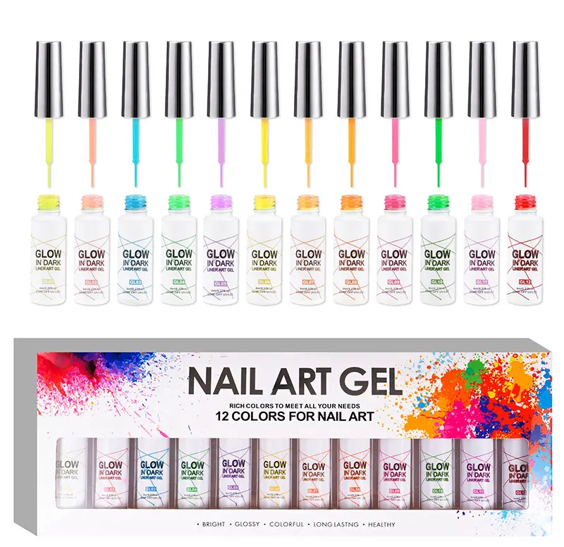 Набор гель-лаков для ногтей 12 цветов