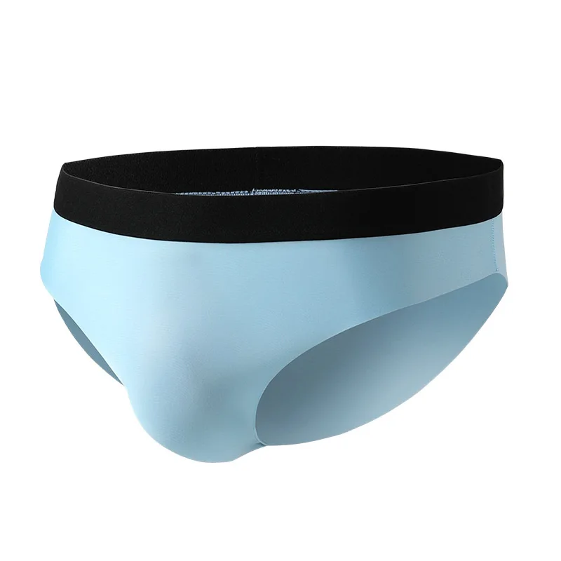 2023 New Men's Ice Silk Triangle Underwear Summer Thin Breathable Sexy Underwear Men's Quick Drying Shorts Men's Shorts L-3XL