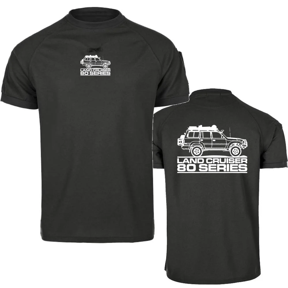 Мужская футболка Land Cruiser 80's Cars Serles Cross Country Vehicle повседневная с короткими