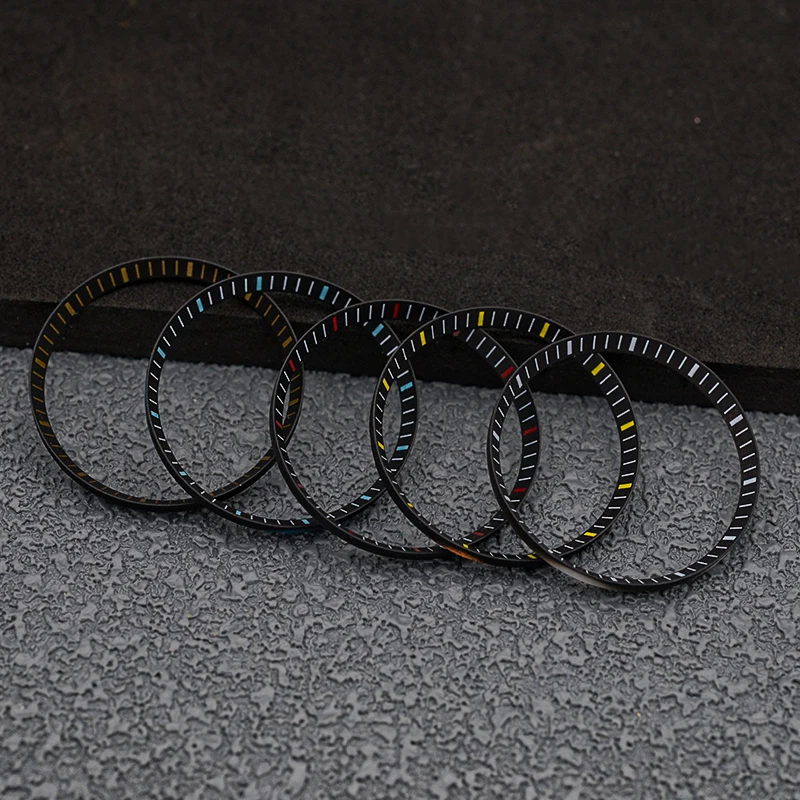 Mod 30.5mm Plastic Watch Chapter Rings Inside Diameter 27.5mm Fits for Seiko SRPD SKX007 SKX009 Watch Case Repair Tool Parts