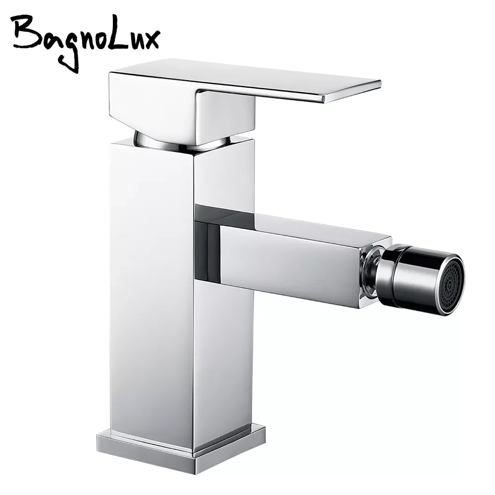 

Cold and Hot Water Mixer Tap Sprayer Bathroom Bidet Faucet Brass Polished Chrome Black Gold Single Hole Deck Mount