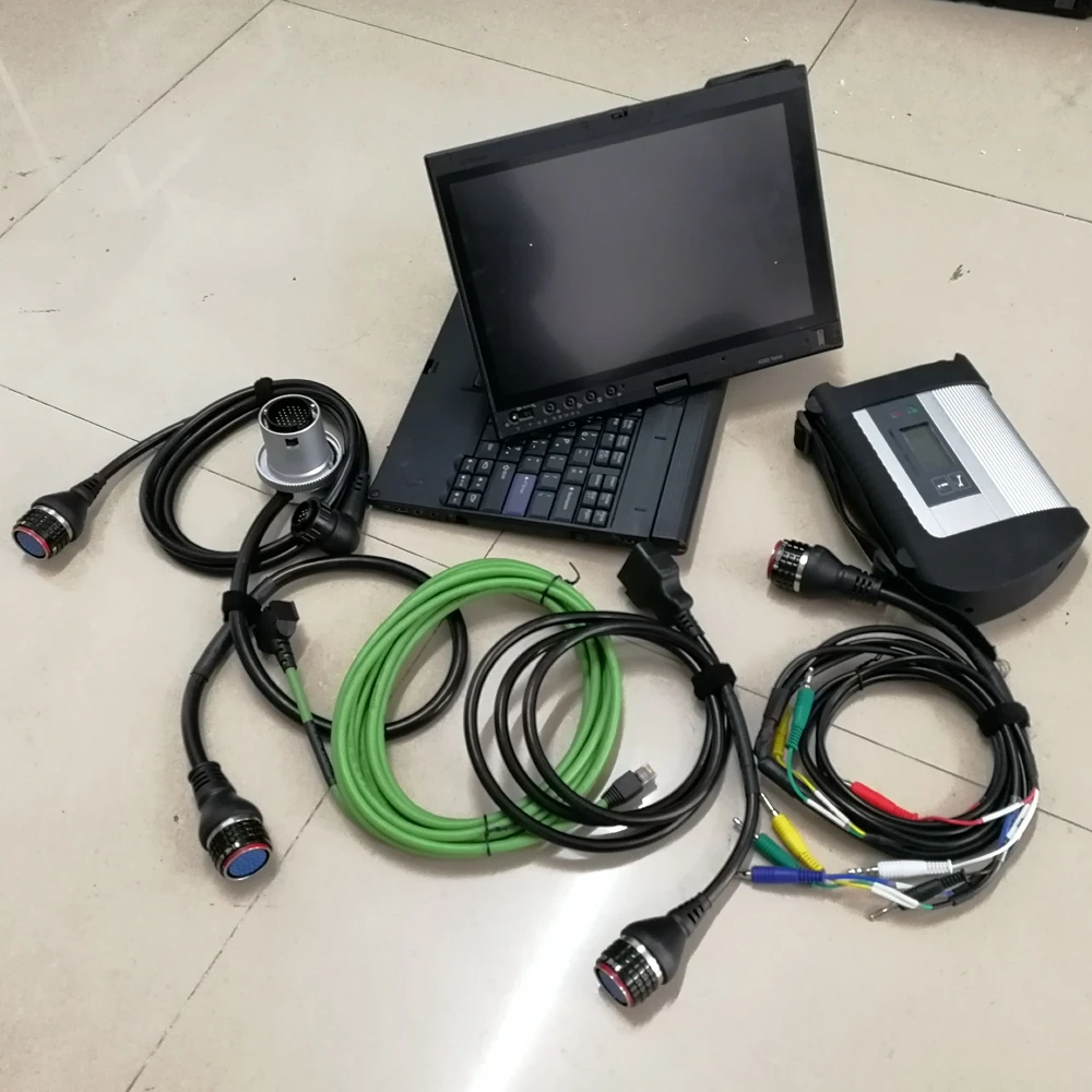 Фото Mb Star c4 Doip Pro с программным обеспечением 09/2023 HHTWIn 480 ГБ SSD Ноутбук x220T I5 8g Планшет Кабели полного предмета Готов к работе WIN10 №3