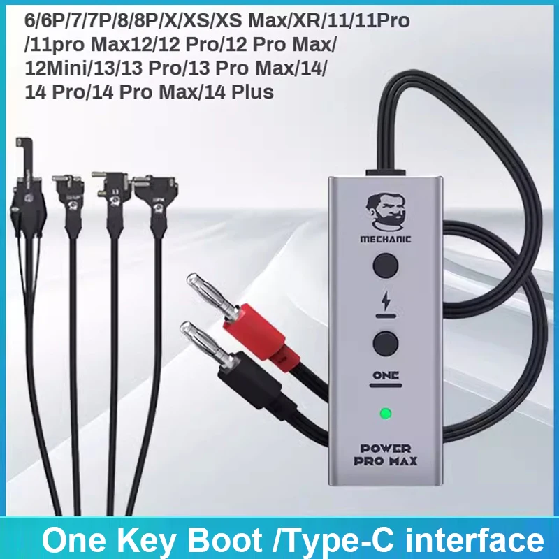 

Контроллер загрузочной линии Mechanic Power Pro Max FPC Type-C для iPhone 6-14 Pro Max, с защитой от сгорания, с переключателем постоянного тока