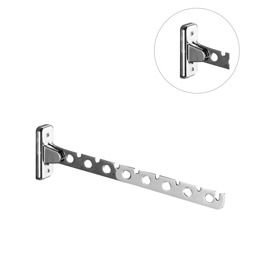 

Hanger Clothes Folding Rack Antidrying Laundry Wall Mounted Storage Towel Armclothes Swing Closet Organizer Collapsible