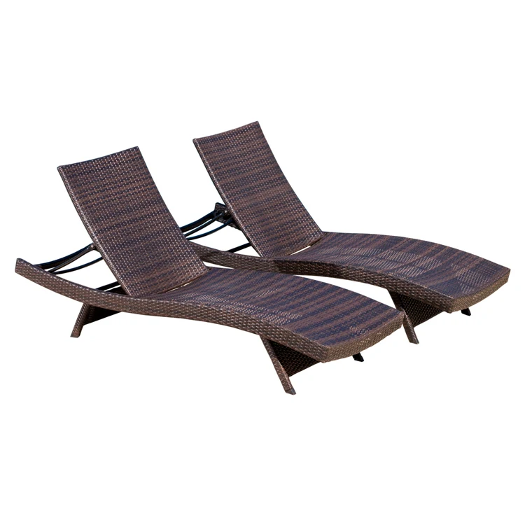 

within U.S Outdoor Wicker Furniture Poly Rattan Sun Lounger Setting Pool Rattan Patio Chaise Lounge