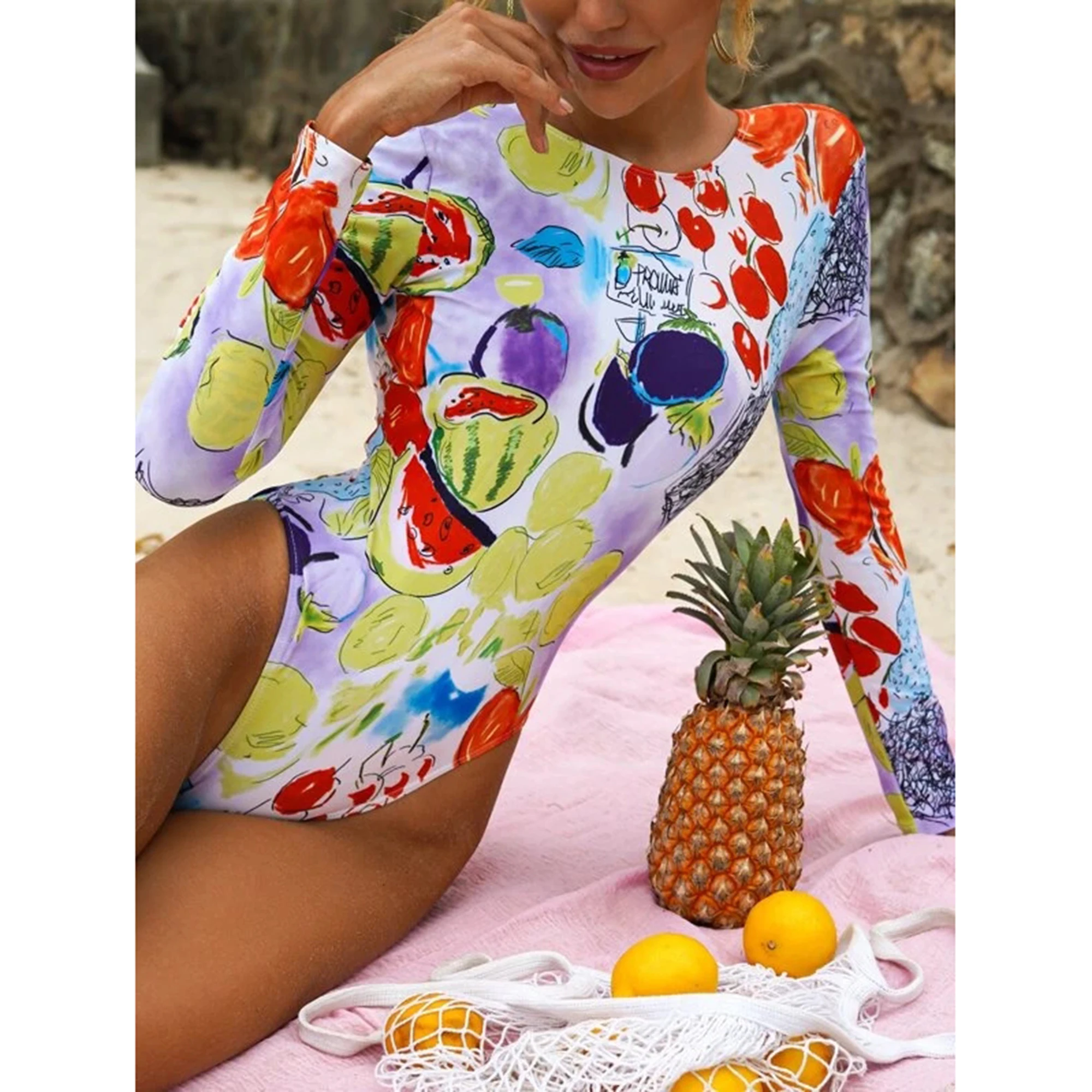 CPUTAN 2024 цельный купальник с открытой спиной монокини бразильский серфинг летний