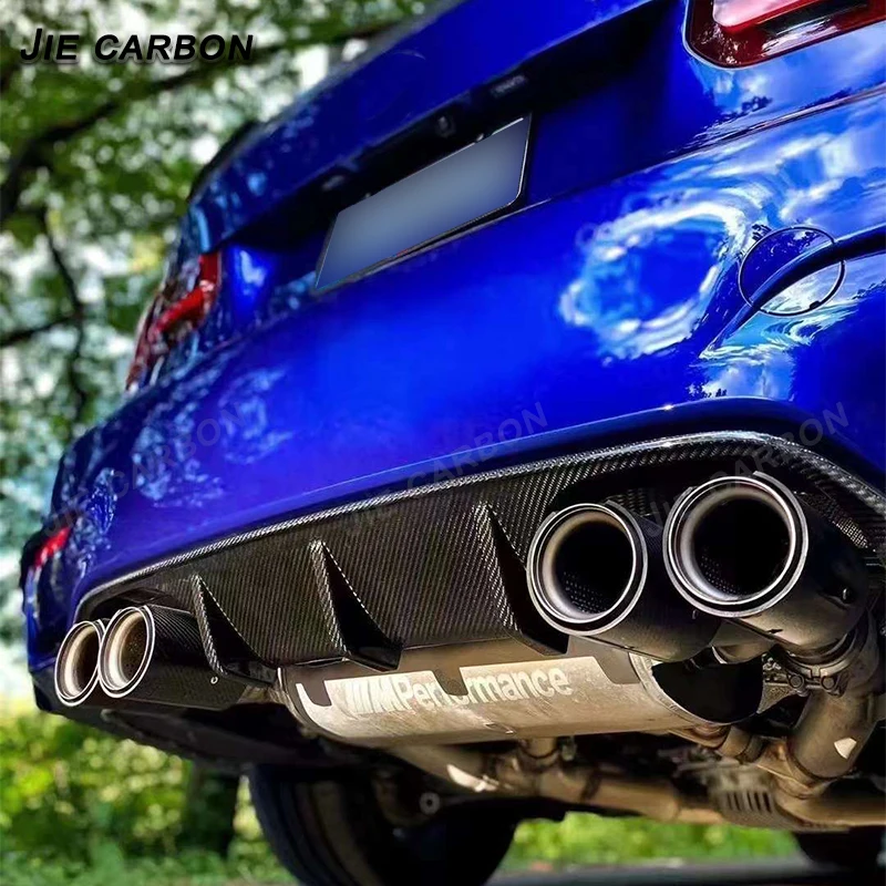 Для BMW M3 F80 M4 F82 F83 MP задний бампер из углеродного волокна диффузор спойлер