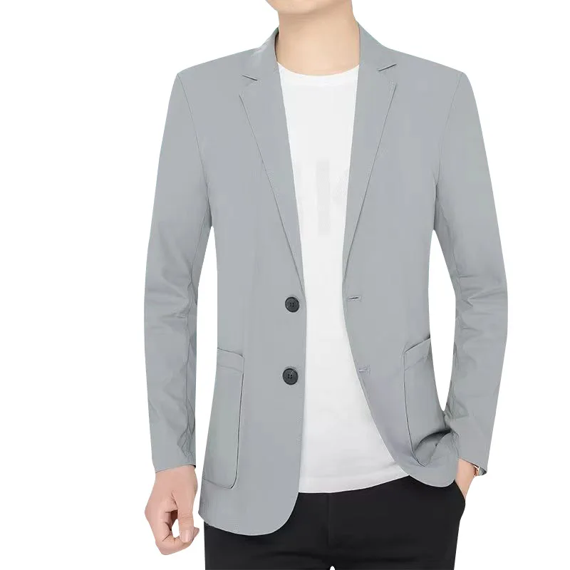 

E1250-Men's casual summer suit, loose fitting jacket