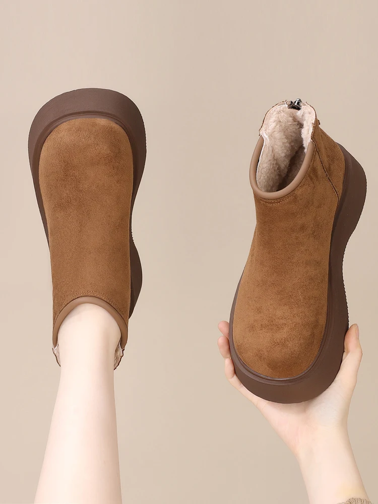 Зимние сапоги на плоском каблуке для женщин. Роскошная дизайнерская зимняя