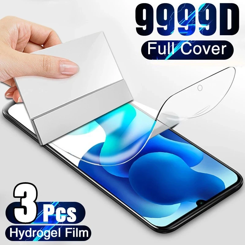 

3PCS Screen Protector For Oppo A95 A74 A94 A96 A54 A73 5G Hydrogel Film On Oppo A76 A16K A15 A33 A93 A52 A12 A31 A91 A5 A9 film