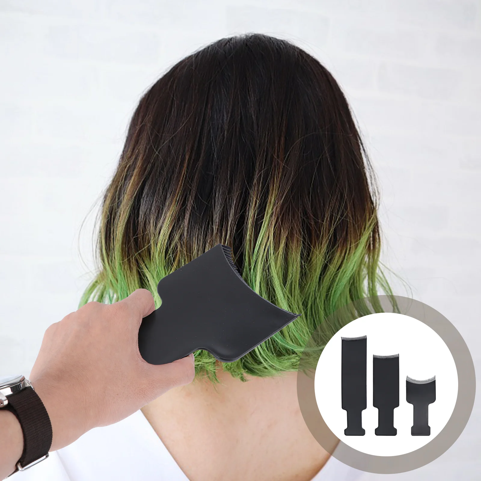 

Hair Board Highlighting Comb Paddle Dye Brush Flat Balayage Coloring Color Dyeing Kit Sectioning Colour Tint Tool Teeth