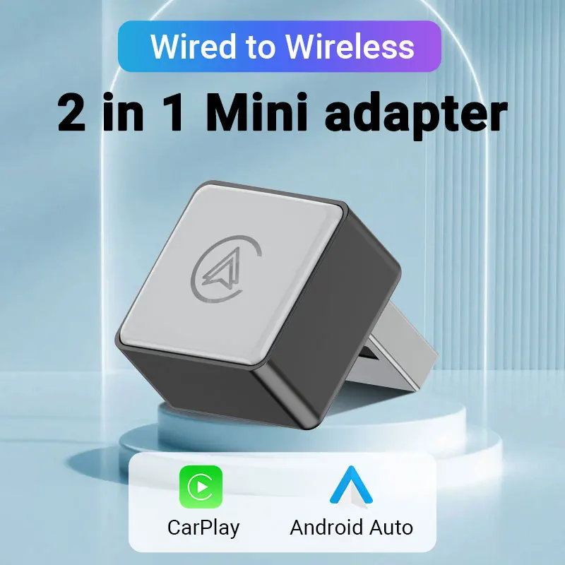 

HANG JING Новый супер мини-адаптер 2 в 1, беспроводной ключ CarPlay, беспроводной Android Auto Smart Box, USB-ключ для Benz Toyota Nissan