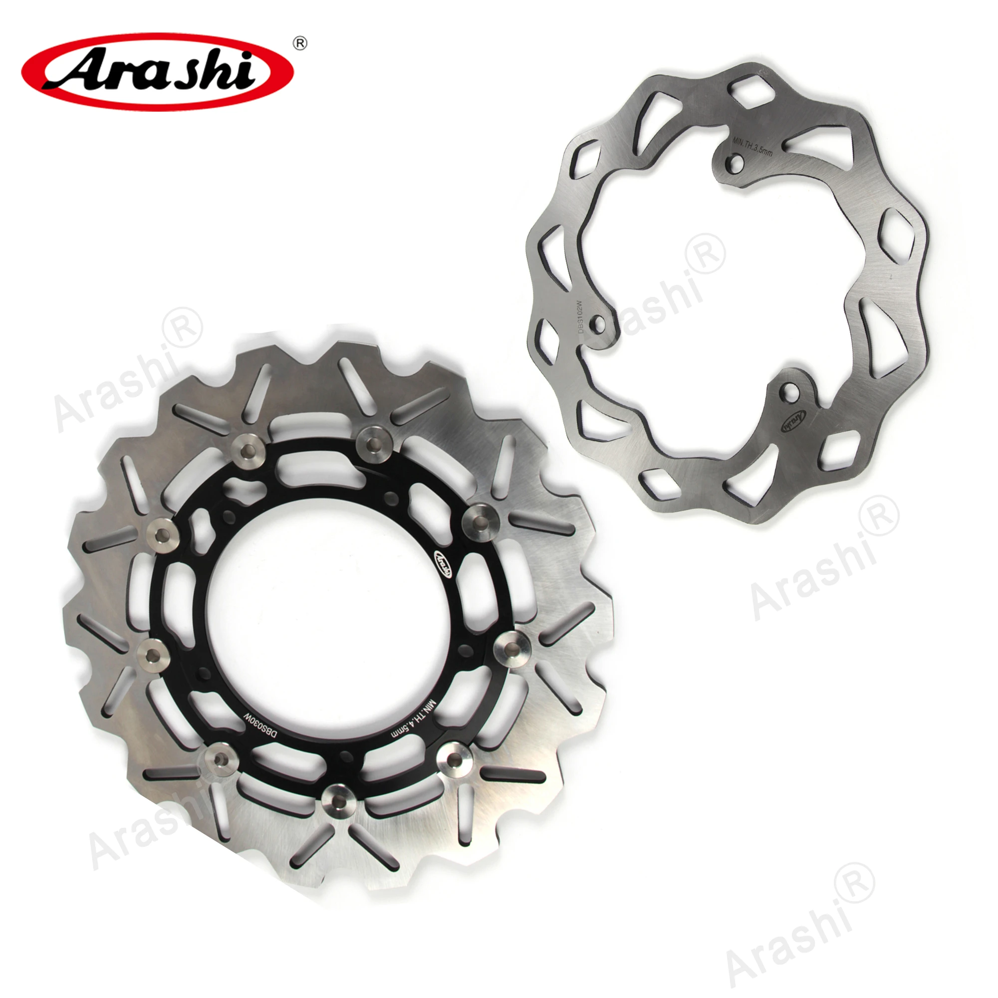 

ARASHI MT03 ABS 2016-2019 CNC Floating Front Rear Brake Rotor For YAMAHA MT-03 MT 03 2016 2017 2018 2019 / YZF-R3 ABS 320 2017