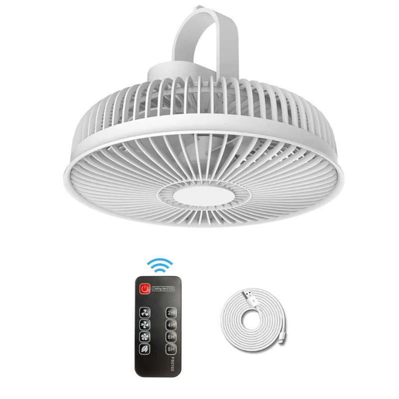 

8000 mah portable camping tent fan fan USB rechargeable batteries U1JE remote ceiling fans removable fan.