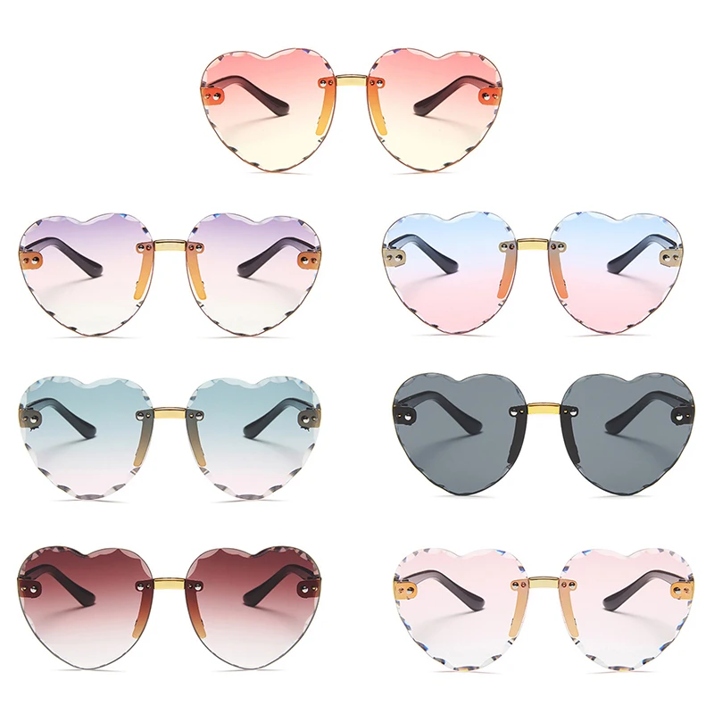 

Детские солнцезащитные очки, детские солнцезащитные очки в стиле ретро с милым розовым мультяшным сердцем, оправа для очков для девочек и мальчиков, детские солнцезащитные очки UV400