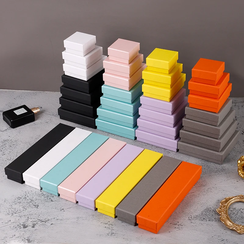 

10pcs Heaven and Earth Cover Jewelry Box Jewelry Earrings Jewelry Box Ring Earring Pendant Carton Necklace Bracelet Box