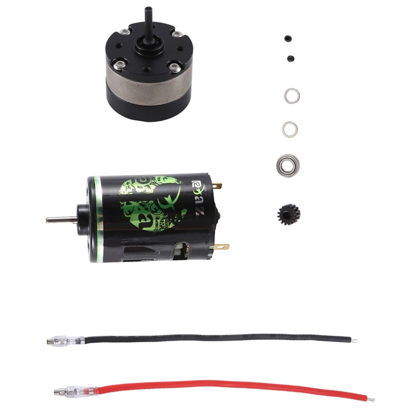 

RCXAZ 540 Brushed Motor And 1: 4.2 Ratio Reducer Planetary Gearbox For 1/10 RC Crawler Car TRAXXAS TRX4 Axial SCX10 Parts 20T