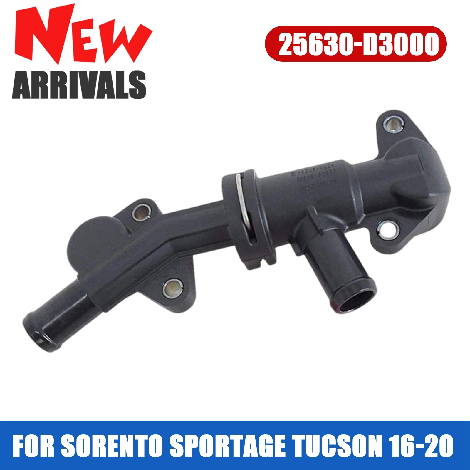 

Thermostat Assembly 25630-D3000 25630D3000 for Hyundai Automobile Sensor Black Car Accessories