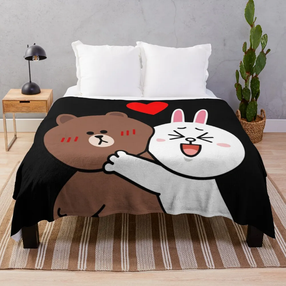 

Cute lovers forever Throw Blanket Stuffed Blankets