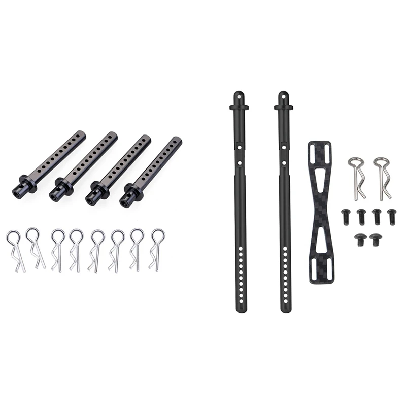 

4 PCS RC Car Shell Column Mounts Metal Body Shell Post Holder & 1 Set Body Post Mount With Clip