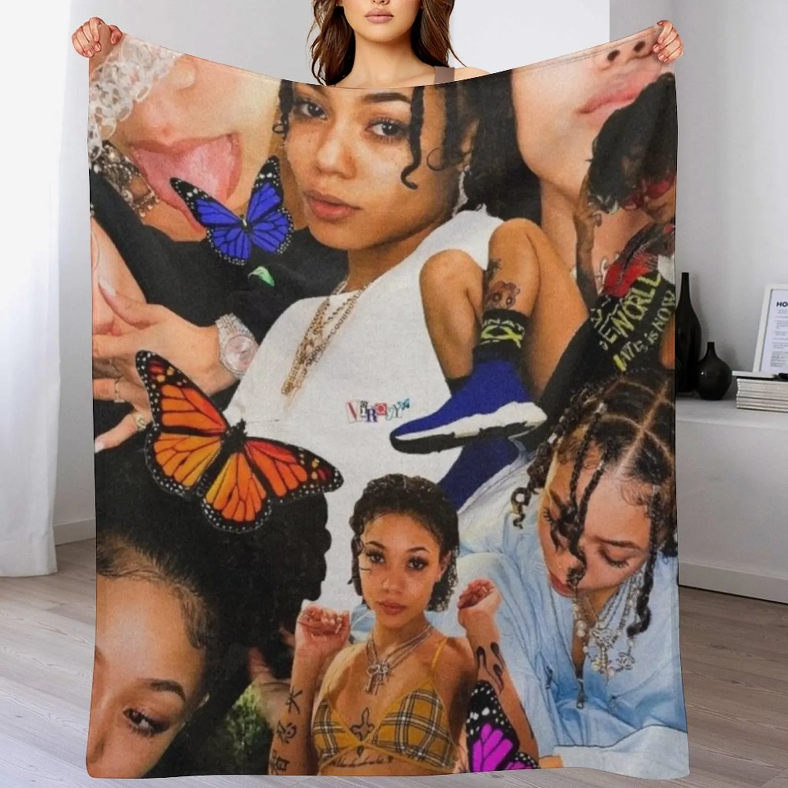 Одеяло Coi Leray Фланелевая клетка на диван Одеяла