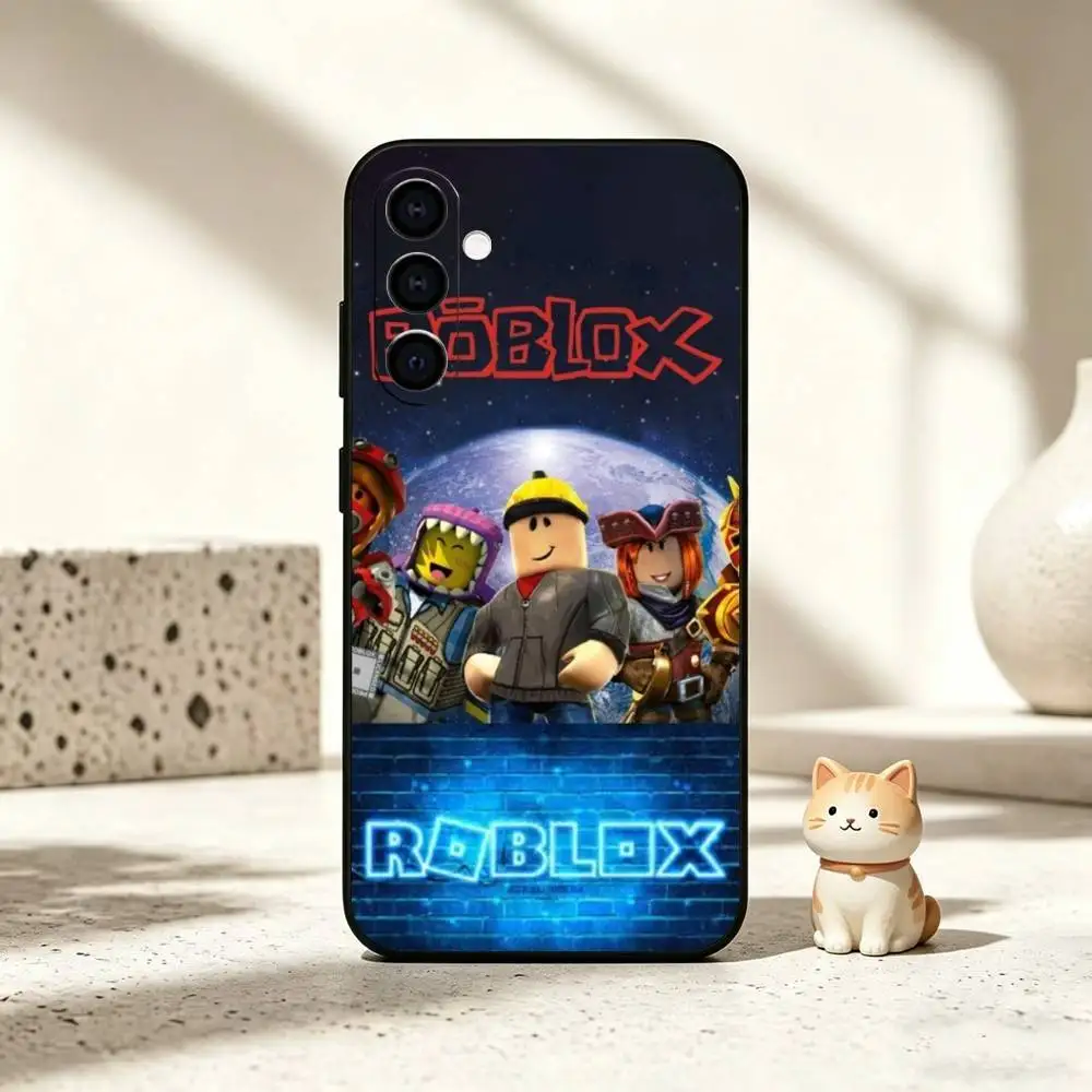 Фото Знаменитый чехол для телефона G-Game R-Roblox для Samsung Galaxy A73, A72, A71, A70, A53, A52, A51 и других моделей, мягкий черный чехол №4