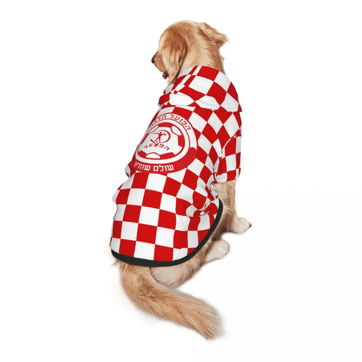 

Israel Hapoel Hadera Fc Medium and Large Pet Dog Wear Hoodies Puppy Costume Winter Cloth Sweaters Sweatshirts Hoodie with Pocket