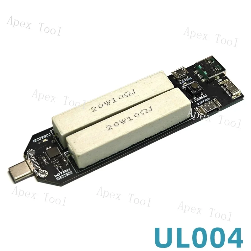 Фото Измерение пульсаций USB-C Опорная нагрузка Многофункциональная плата адаптера Напряжение и ток USB Электронная нагрузка №3