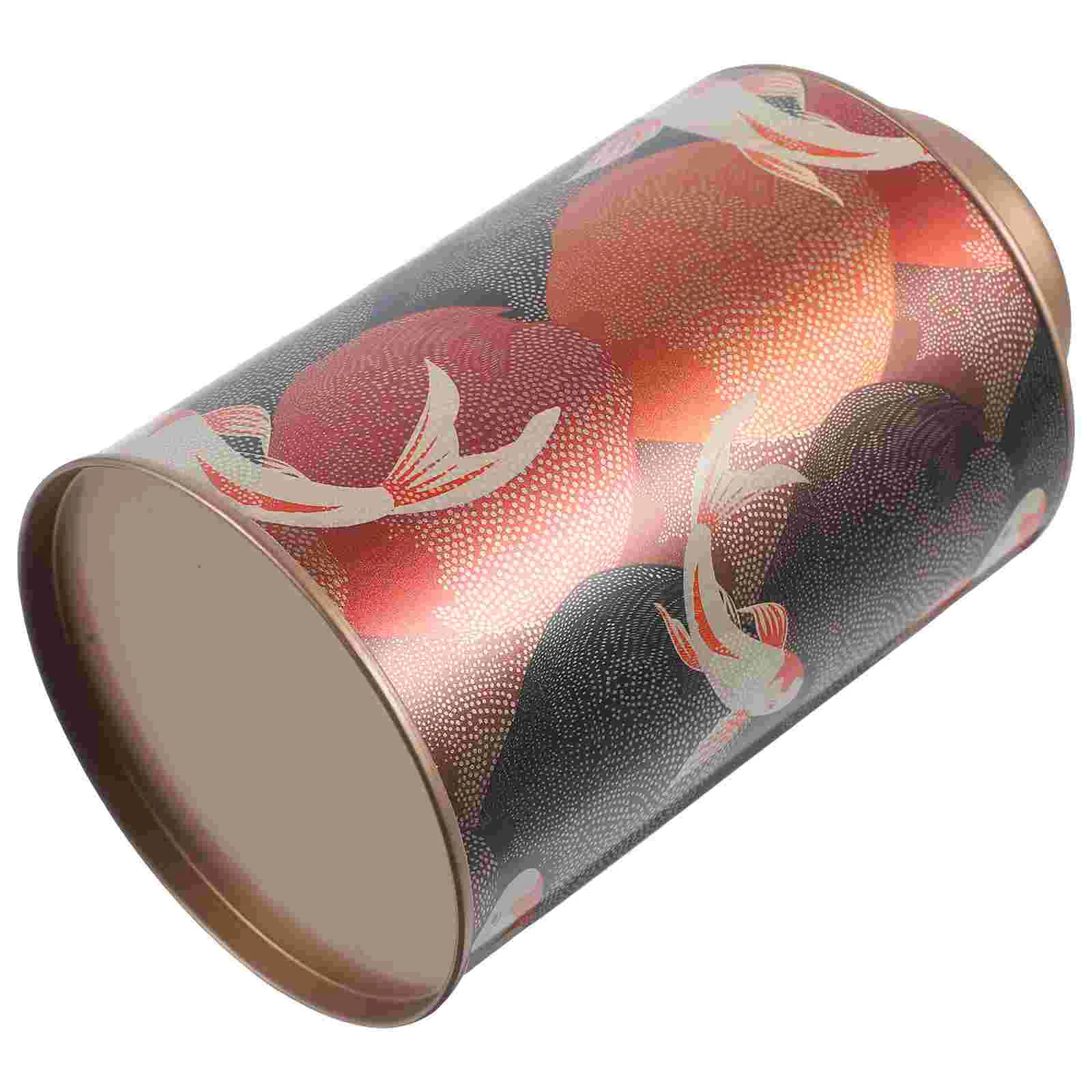 Металлические чайные канистры в китайском стиле, круглый чай, оловянный ...