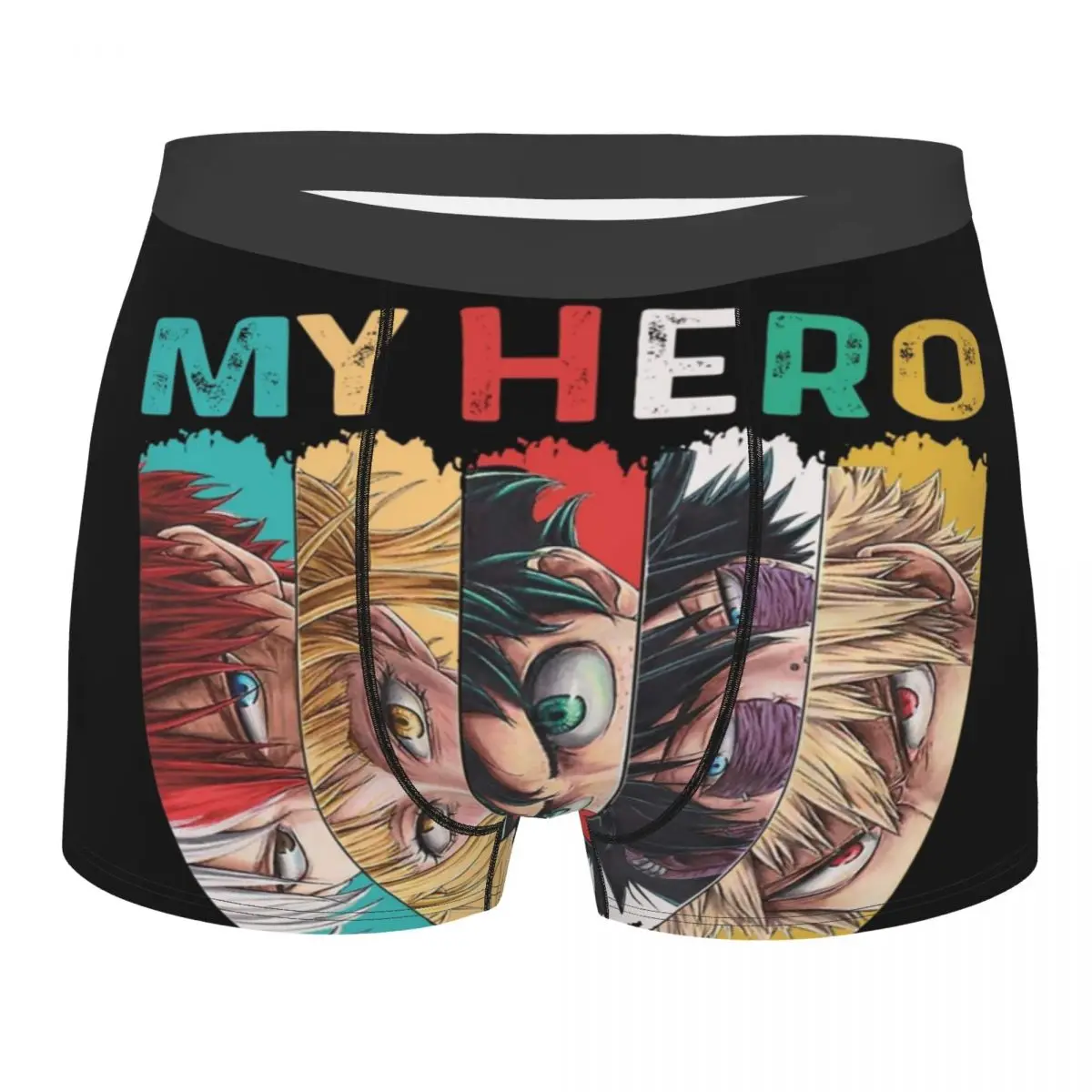 

Men's My Hero Academia Gift Underwear Vintage Manga Novelty Boxer Briefs Shorts Panties Male Soft Underpants S-XXL