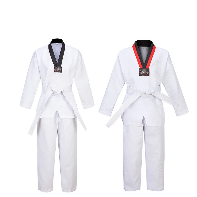 Детский халат для тхэквондо Dobok форма каратэ детская одежда мальчиков и девочек