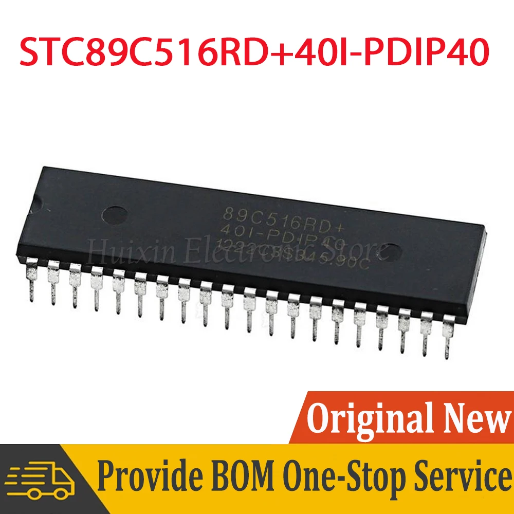 

1-5pcs STC89C516RD+40I-PDIP40 STC89C516RD+40I PDIP40 STC89C516RD 40I 1T 8051 Micro Computer MCU EEPROM ISP IC Chip New Original