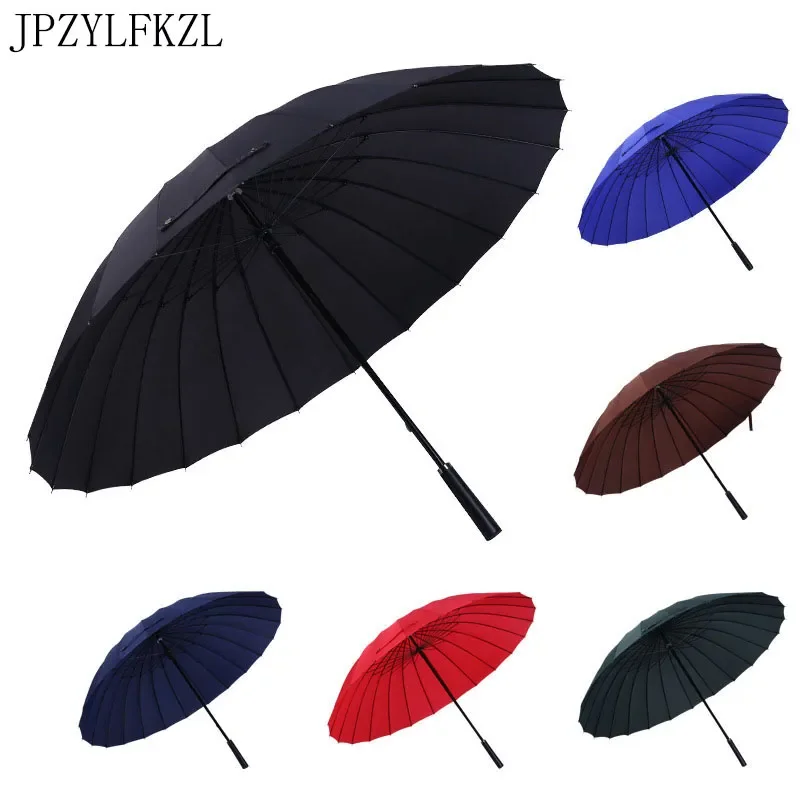

NEW 24 Bone Increase Umbrella 2-3 People Female Male Car Luxury Large Windproof Straight Umbrella Umbrella Corporation parasol
