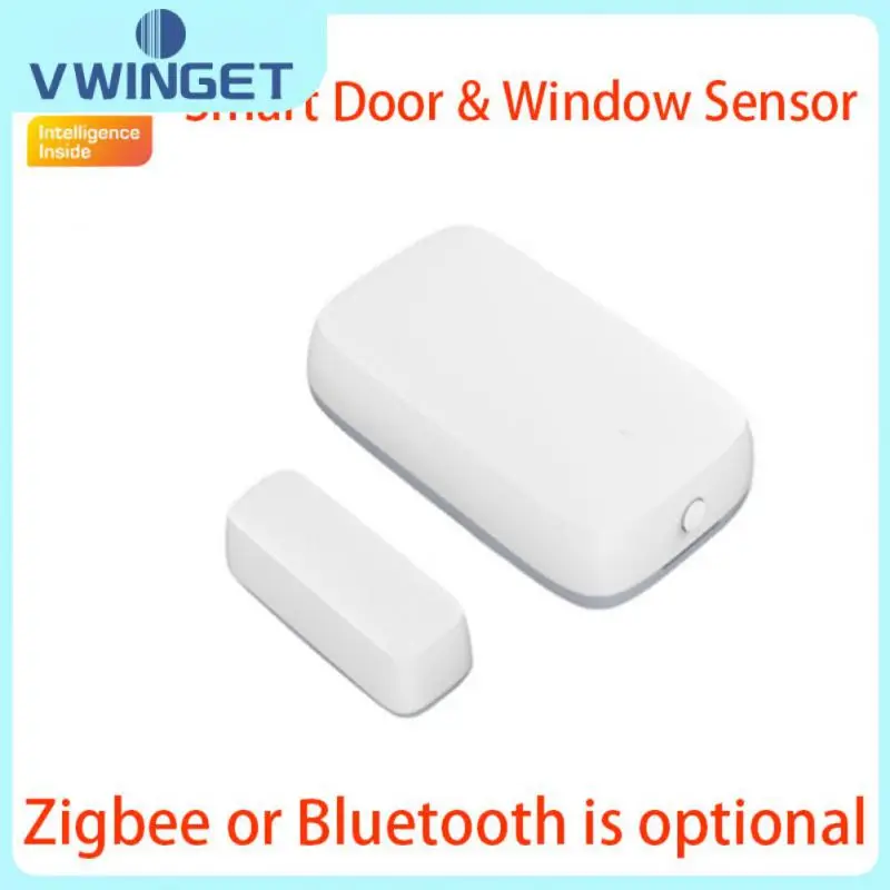 

Mini Zigbee Door Sensor 24-hour Monitoring Door Open Closed Detectors Anti -theft App Remote Control Magnetic Sensor