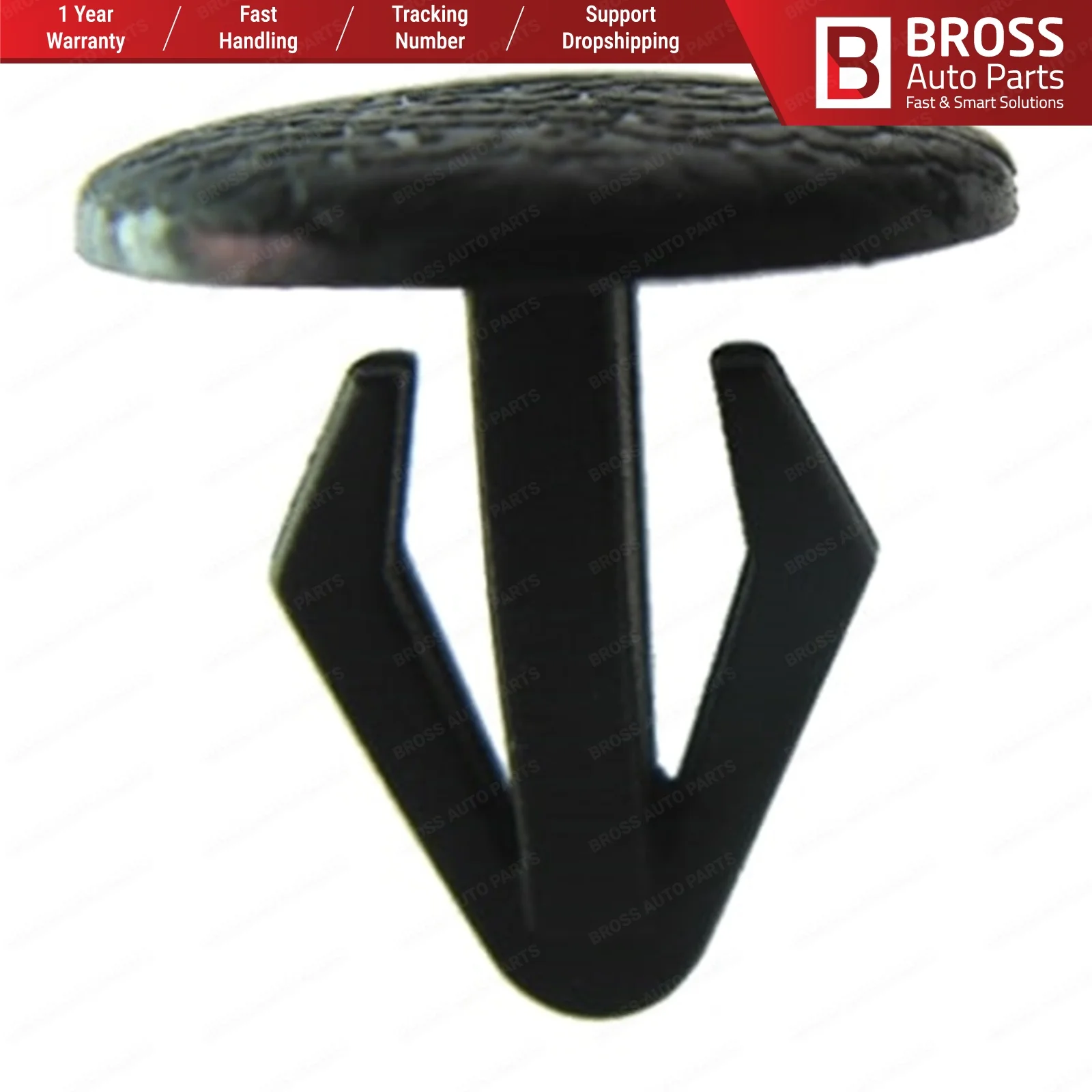 

Bross Auto Parts BCF1076 10 Pieces Retaining Clip for Mazda : 8133-50022 Made in Turkey