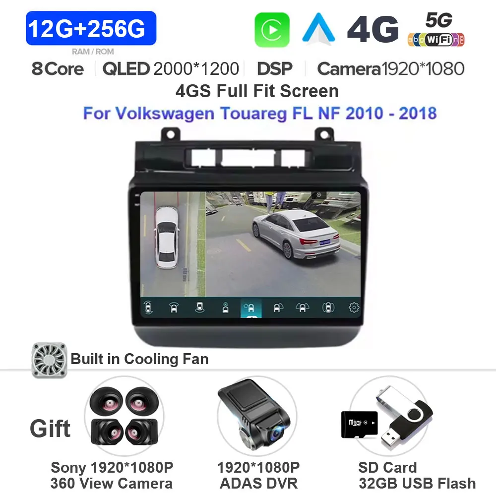 

Android 15 для VW Volkswagen Touareg FL NF 2011 2012-2017 GPS-навигация Android Auto Carplay Автомобильный радиоприемник Мультимедийный плеер BT