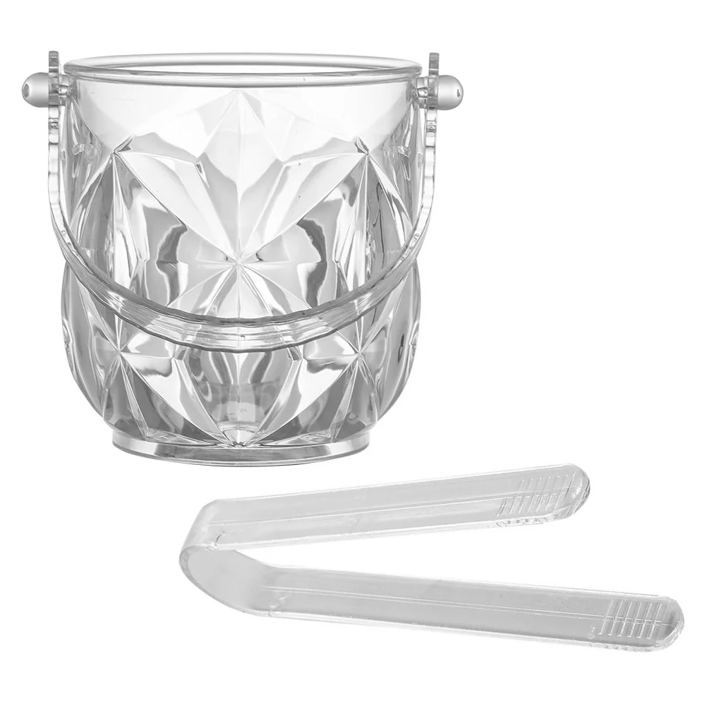 

Bucket Ice Champagne Cooler Cocktail Tong Party Beverage Tub Drinks Buckets Large Beer Bar Holder Chiller Acrylic Chilling Pail