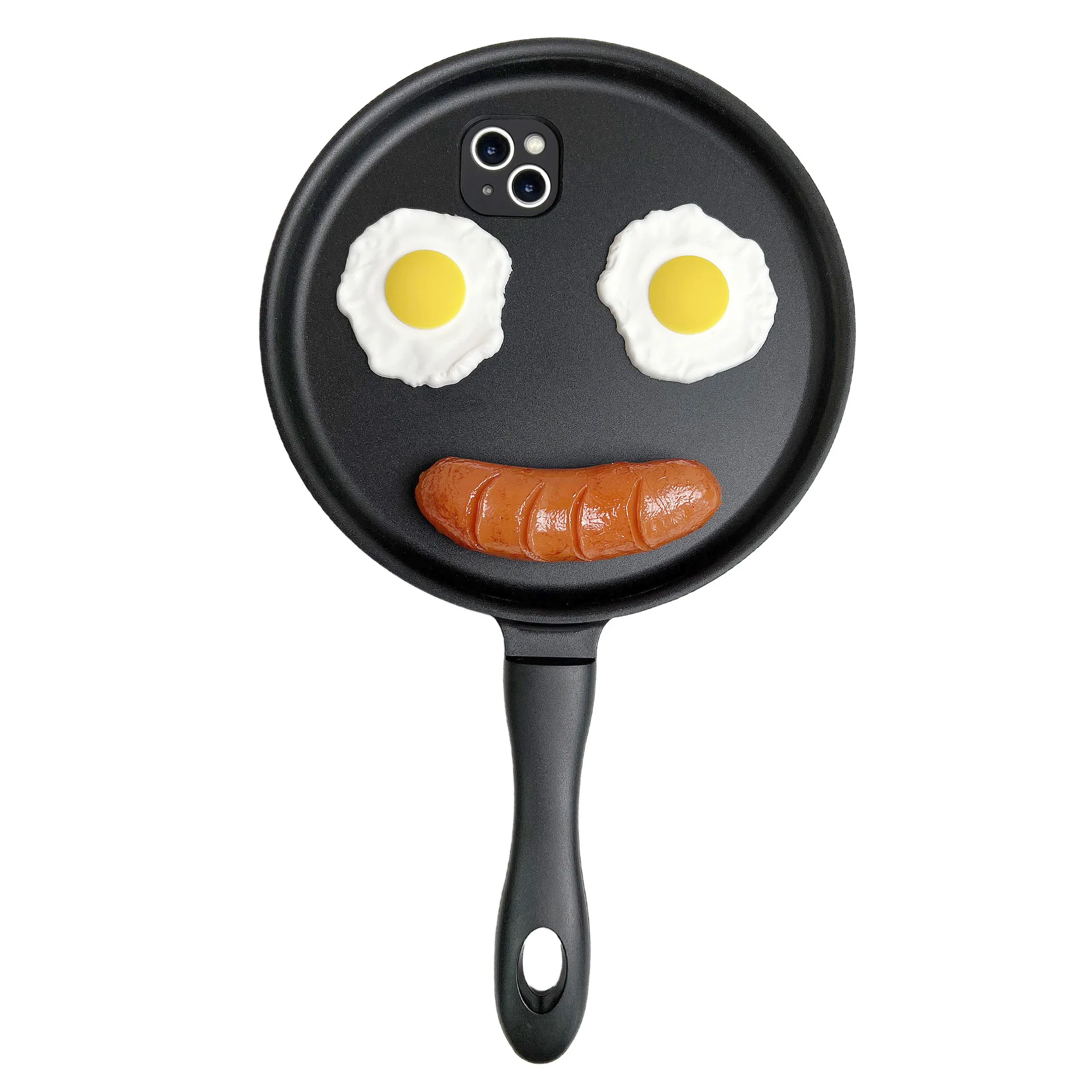 Чехол для телефона Apple 15/13/12/11 promax с забавным яйцом сосиской улыбающимся лицом