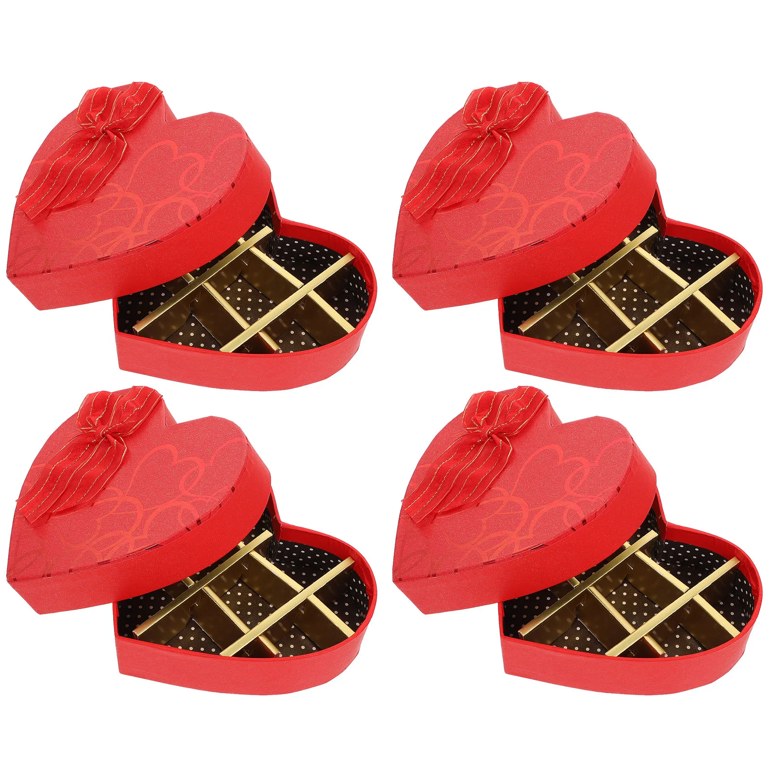 

4 Pcs Heart Shaped Box Storage Box