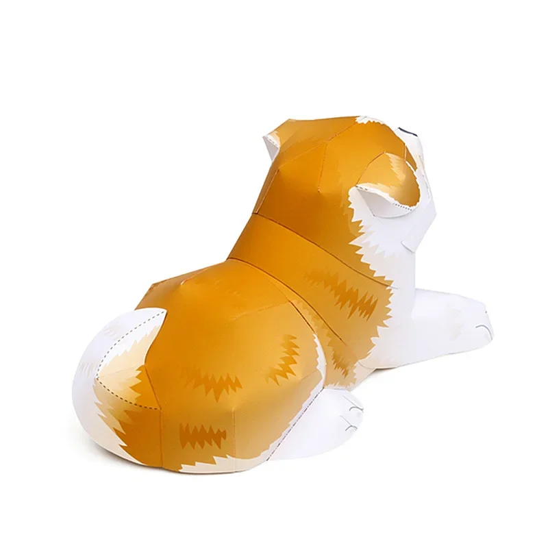 Фото Akita Shiba Inu складной ручной работы оригами искусство мини милая 3D бумажная модель с животными DIY дети взрослые ремесленные игрушки QD-056 №2