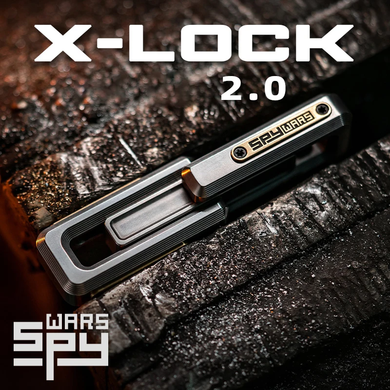 LAUTIE XLOCK 2.0 Spy Wars Update Patch Magnetic Double Push EDC Adult Decompression Toy Fidget Slider Spinner Handle
