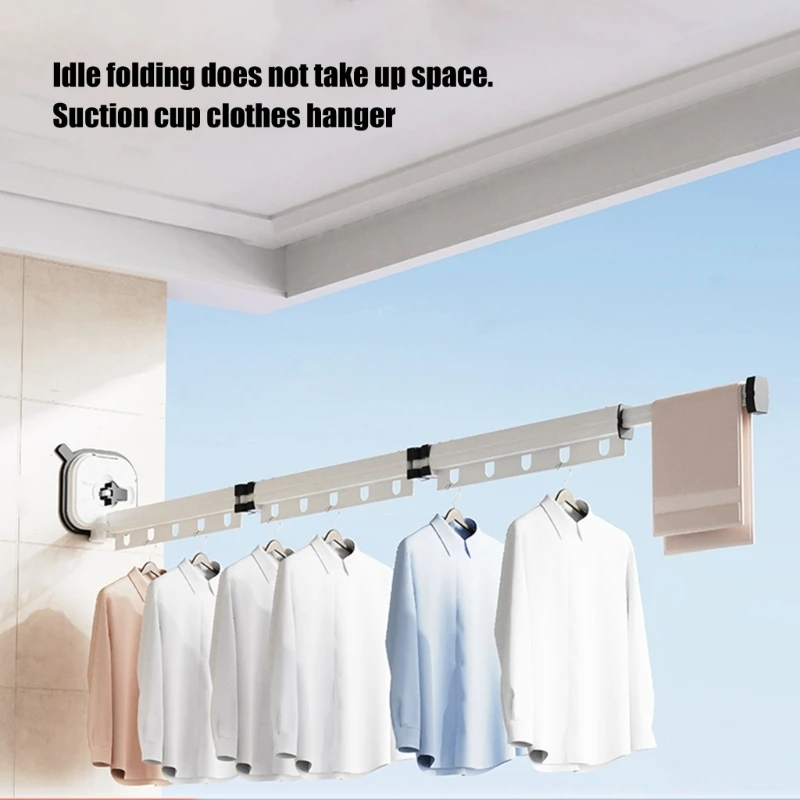 Эффективная складная вешалка для одежды экономящая место на стене веревки белья