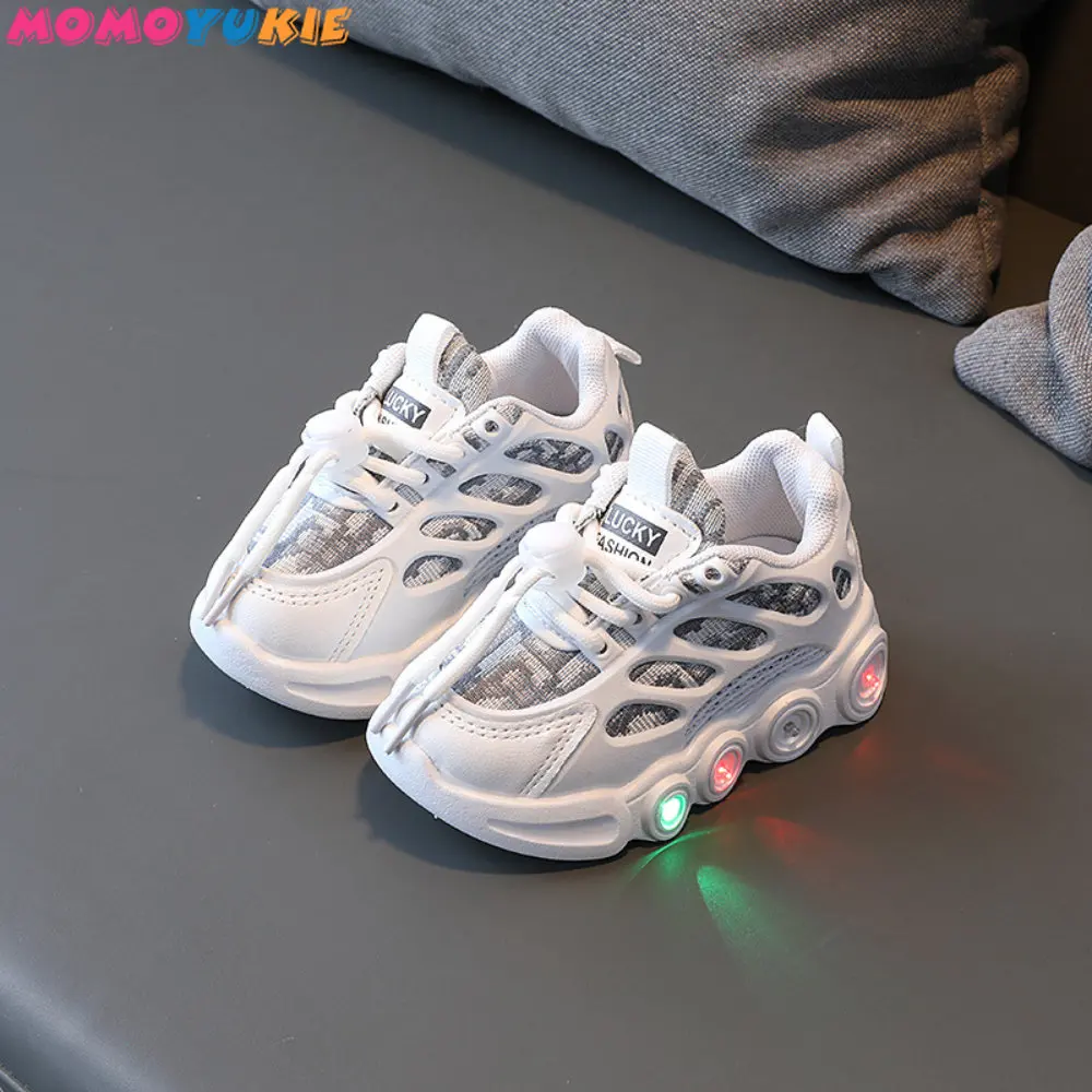 Size 21-30 New LED Children Glowing Shoes Baby Luminous Sneakers Boys Lighting Running Shoes Kids Breathable Mesh Sneakers 3 Size 21-30 New LED Children Glowing Shoes Baby Luminous Sneakers Boys Lighting Running Shoes Kids Breathable Mesh Sneakers 3