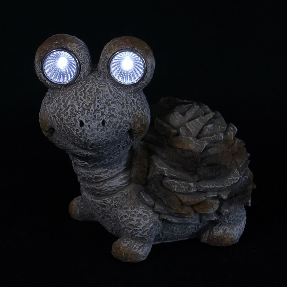 

Resin Garden Statue Turtle Shape Solar Light Night Home Outdoor Led Yard Patio Lawn Ornament Lamp Decoration Pathway