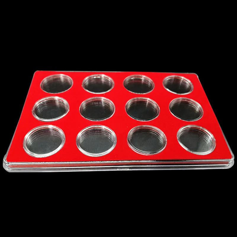 27 мм коробка для хранения монет памятный чехол коллекция защитная квадратная