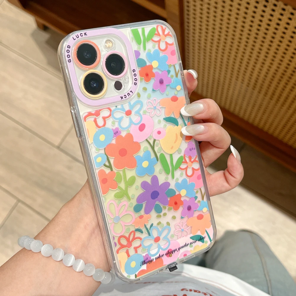 Чехол для телефона Luminous Call Light Up Flash Flowers Castle Pattern для iPhone 16, 15, 14, 13, 12, 11 Pro Max Plus 5, чехол для выращивания света (art.: 3920d115cf5ec) - 3920d115cf5ec