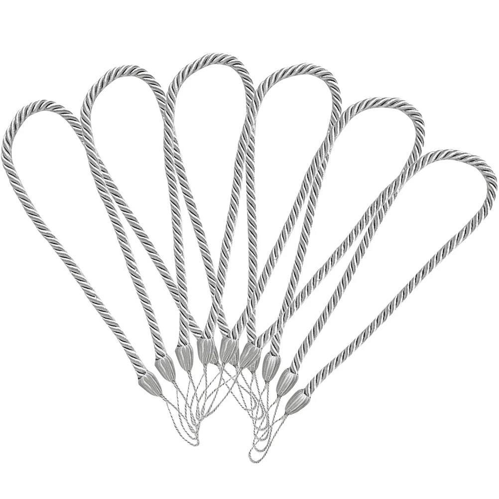 

6 Pcs Curtain Supply Home Accessory Décor Tieback Ornament Outdoor Adjustable Holdback Reliable Buckle Tiebacks Elegant Decor