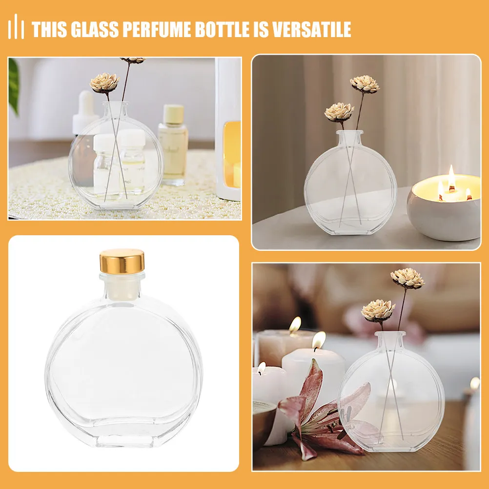 Фото Набор из 1-го стеклянного флакона для ароматерапии, большой емкости, многоразового использования, для эфирных масел и парфюмерии, для домашнего декора и ароматизации №3