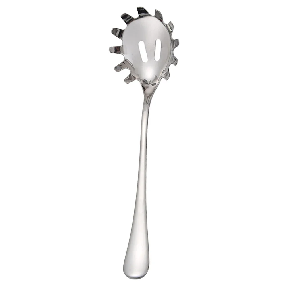

Spaghetti Scoop Chinese Gadgets Metal Pasta Server Silicone Strainer Noodle Spoon Fork Spoon Spaghetti Fork Server