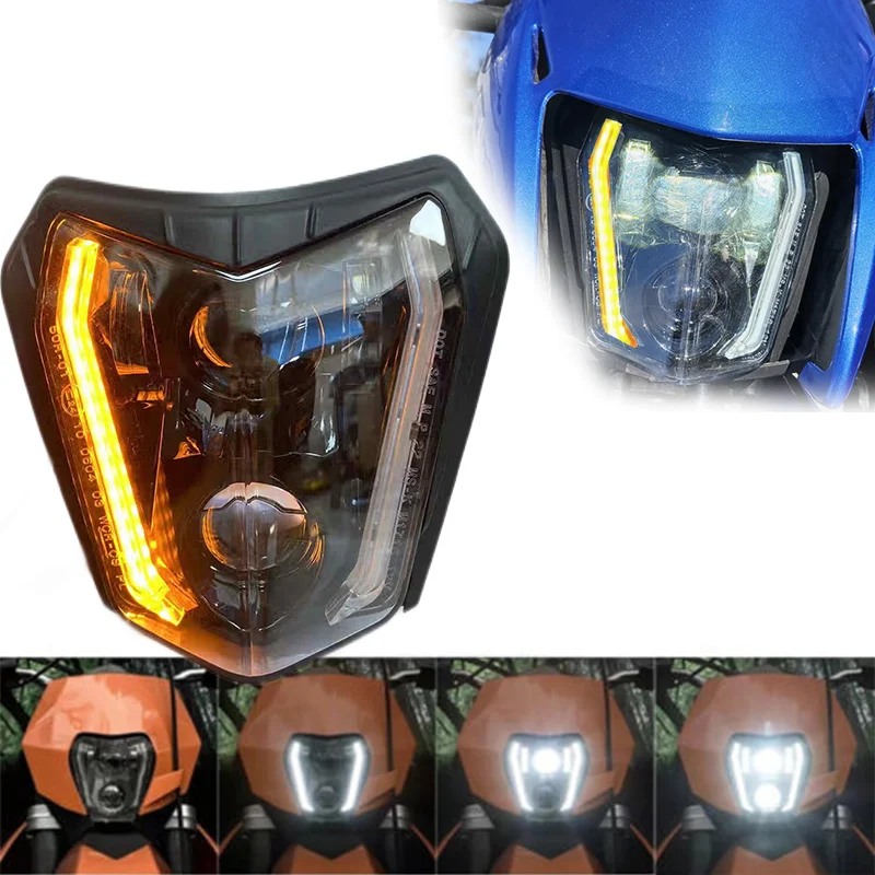 

Светодиодная фара с указателем поворота, мотоциклетная фара для KTM EXC SXF XC XCF 250 350 450 500 690, Enduro R SMC-R, аксессуары для мотокросса